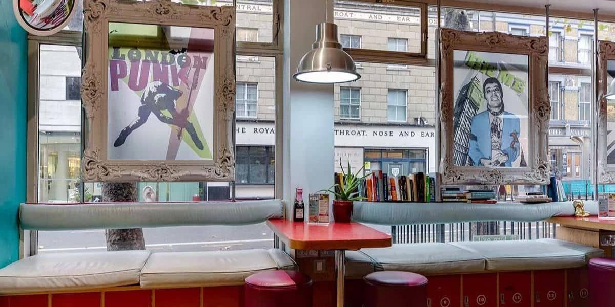 a social area at Clink261 in London