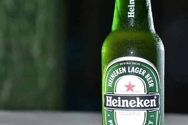 Bottle of Heineken Beer.