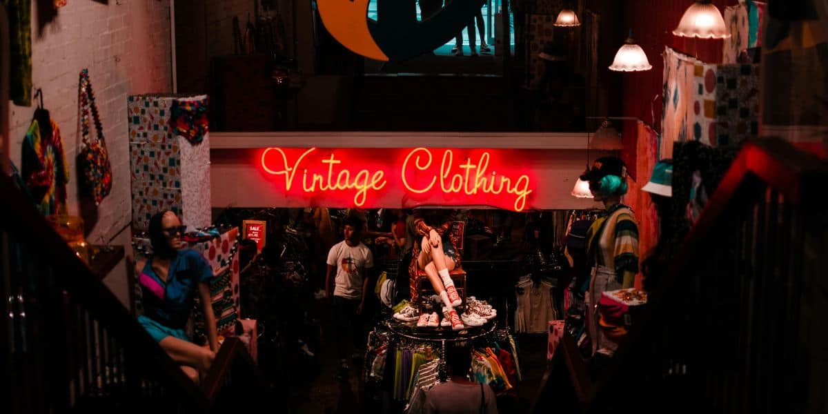 a vintage store in london