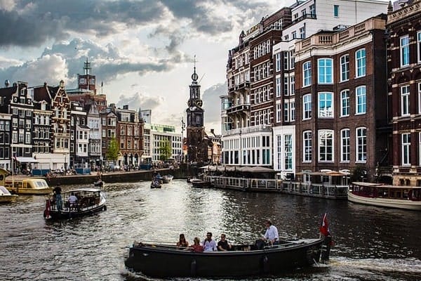 Amstel Street in Amsterdam