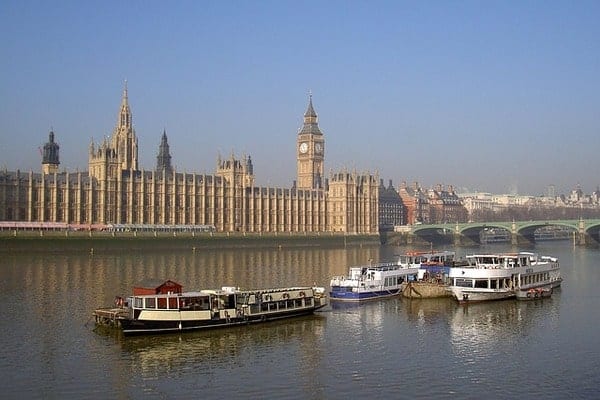 Boats on the River Thames.