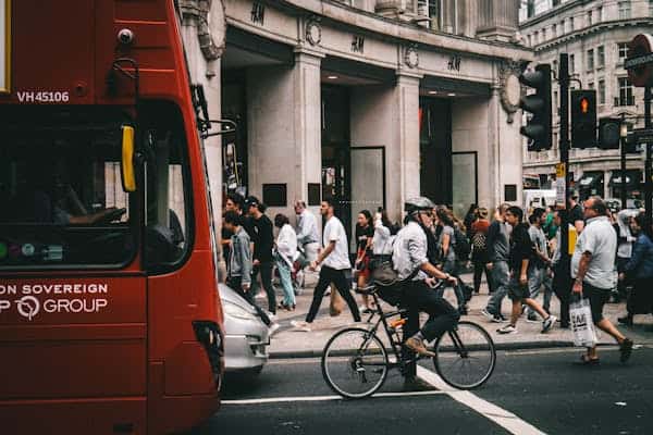 Cyclist in London