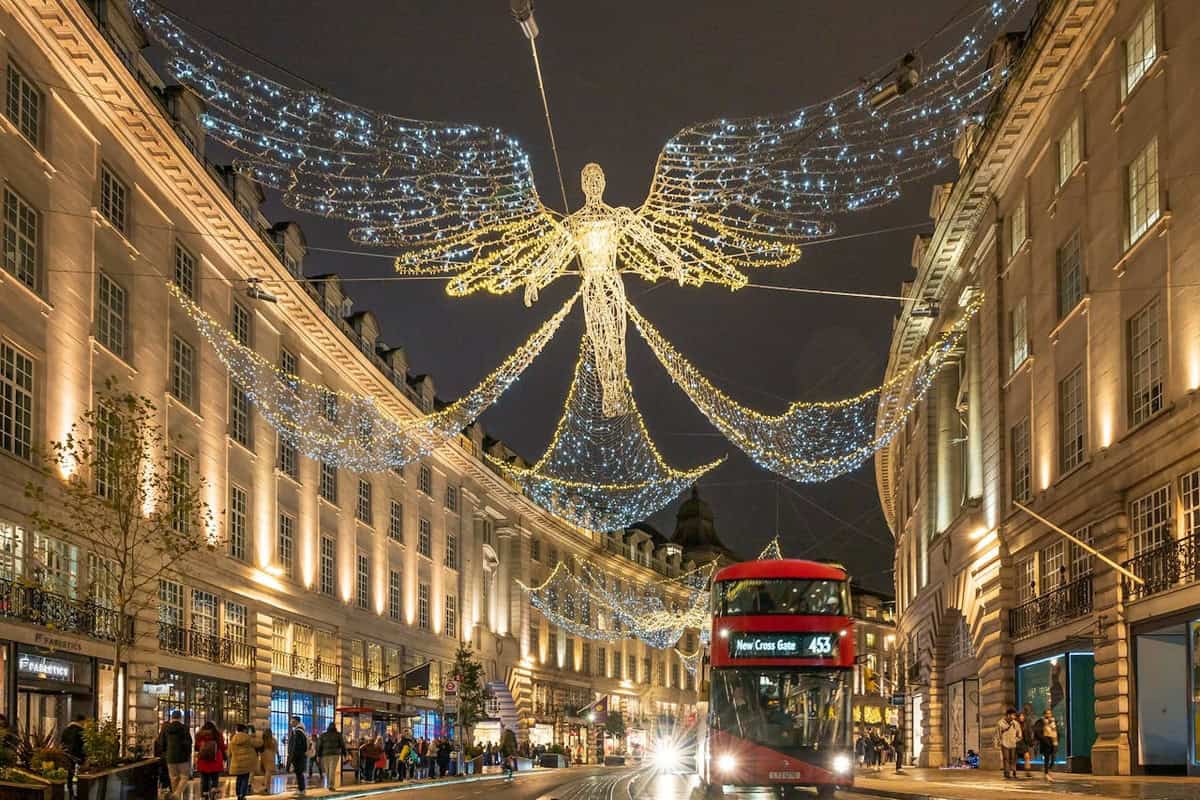 Christmas lights in London