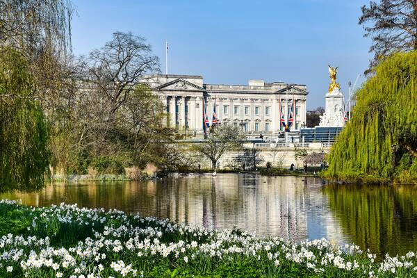 The river at St. James's Park, London.