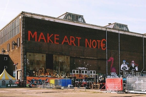 Street art at NDSM Werf in Amsterdam