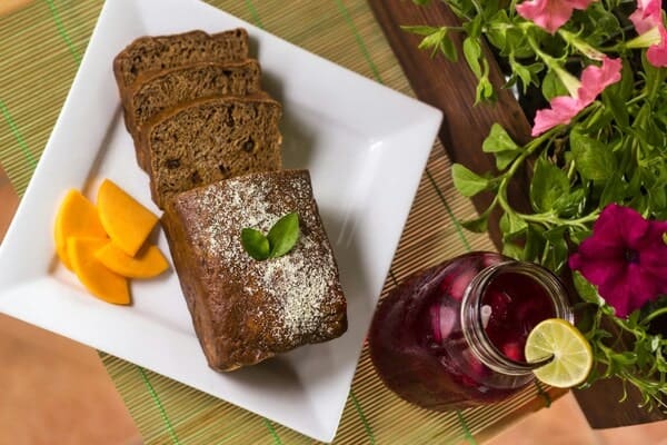 Jamaican Easter bun and cheese with a cool drink on the side