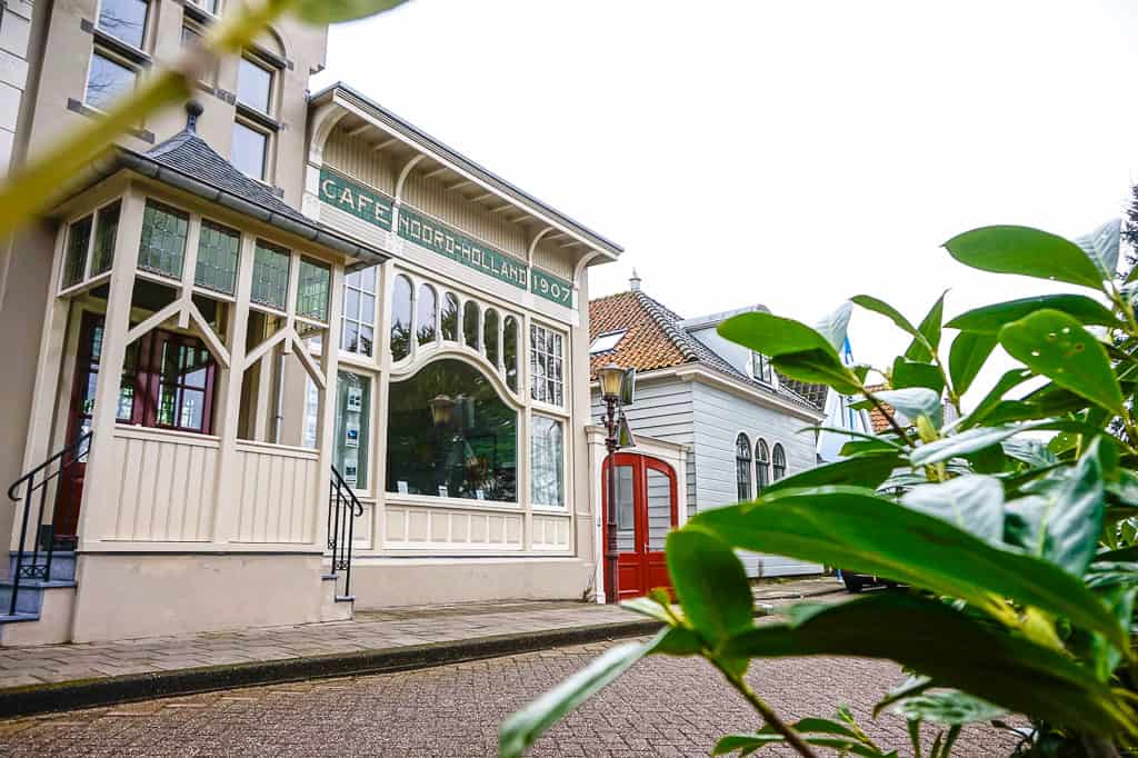 Looking from the street at Café Noord-Holland