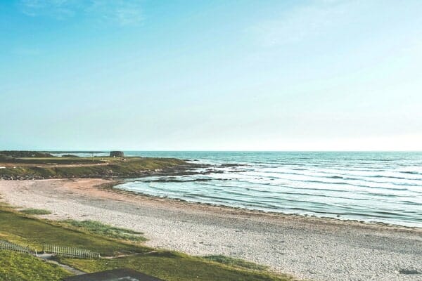 Balbriggan beach in Dublin