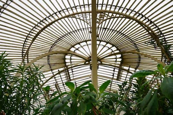 Glasshouse in the botanic garden in Glasnevin