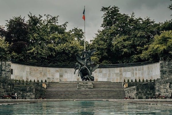 The Garden of Remembrance at Parnell Square in Dublin