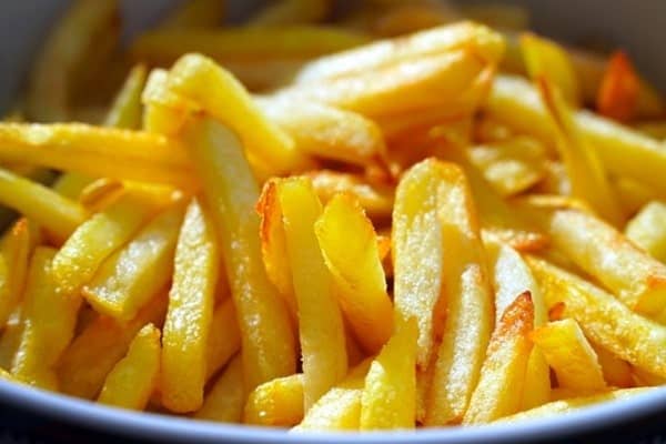a bowl of fries