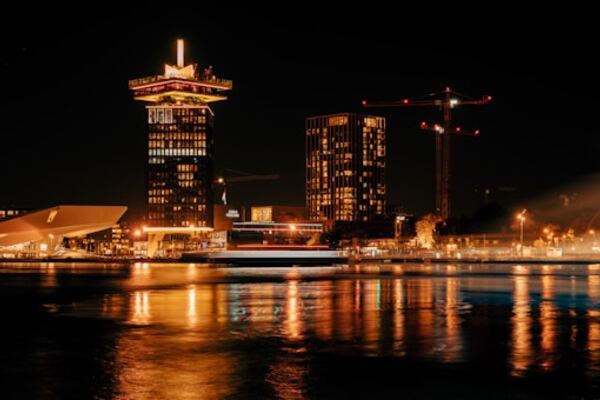 Tolhuistuin in Amsterdam at night