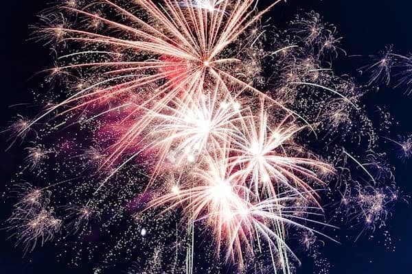 Fireworks for new year's eve