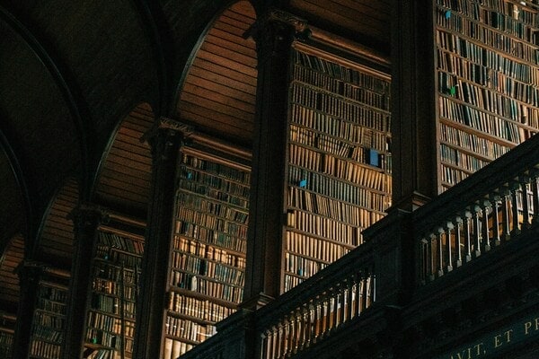 The Book of Kells in Trinity College Library, Dublin 