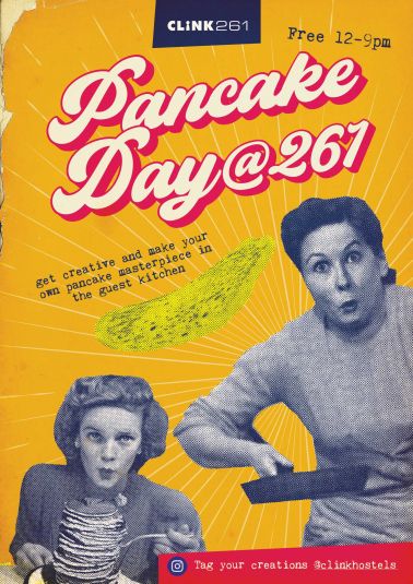 Clink 261 events pancake day