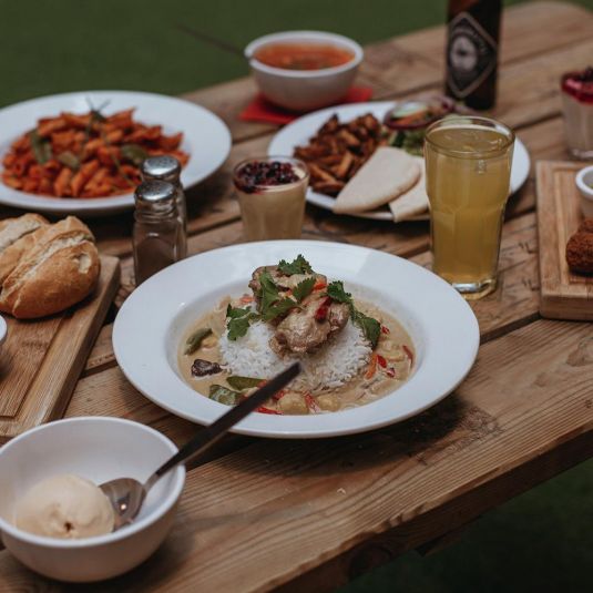 Food and drinks served from the Zinc Bar at ClinkNOORD hostel in Amsterdam