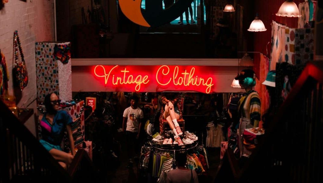 a vintage store in london